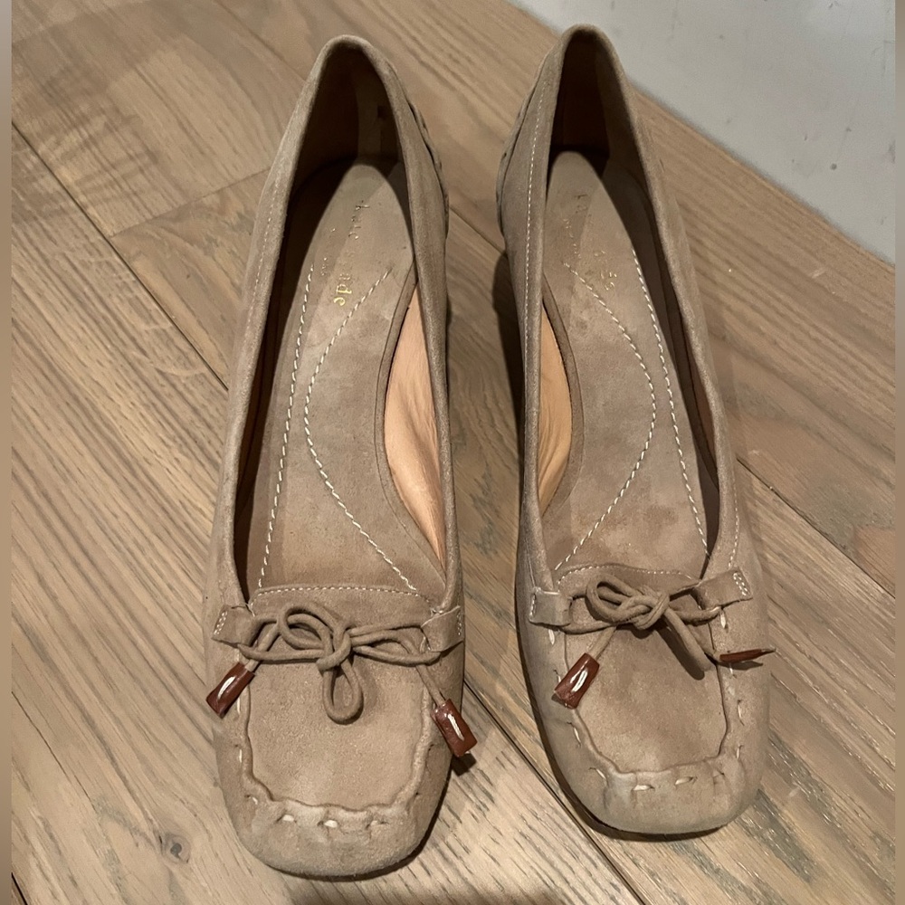Kate Spade ♠️ Leather Kitten  Heels  size 8 1/2